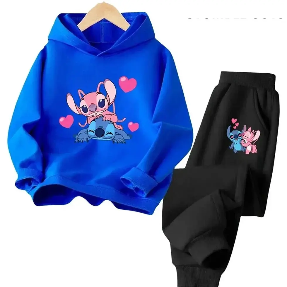 Thumbnail: Disney Kawaii Hoodie Set Sportswear Autumn Fashion Long Sleeve Hoodie Boys and G