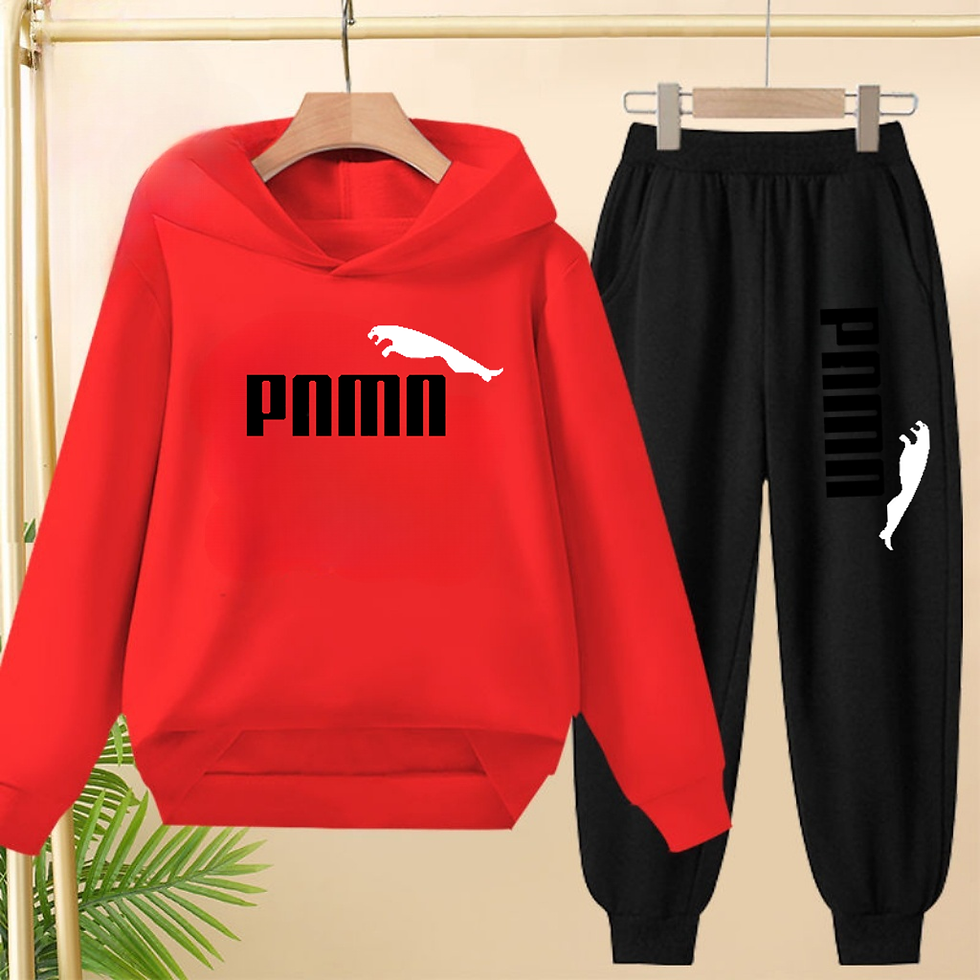 Thumbnail: Children 3-12Yrs Pullover Casual Coat Top Jogging Set Charming Tracksuits Letter