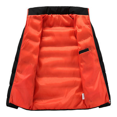 Thumbnail: Men's casual jacket, waterproof windbreaker, zippered warm solid color, large si