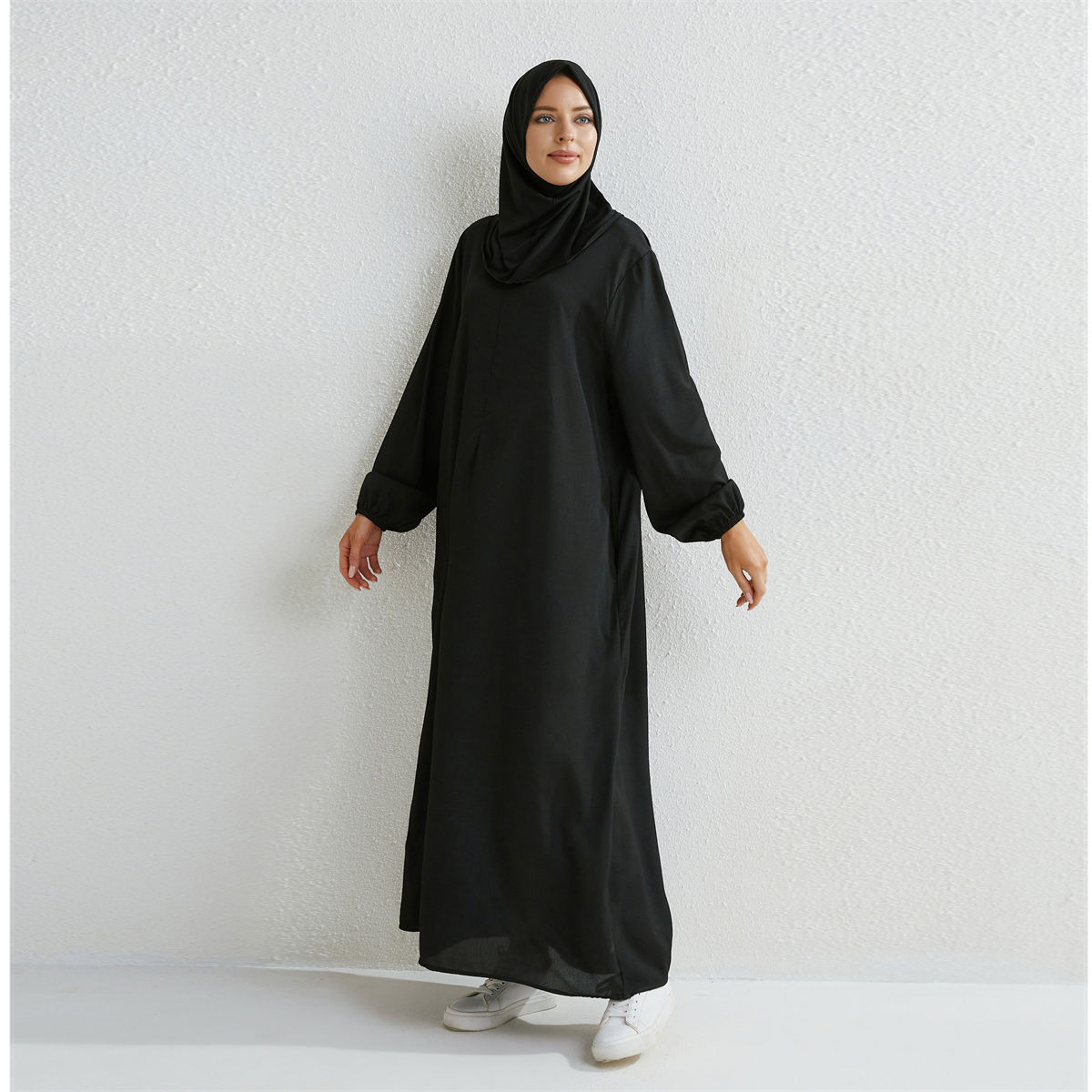 Muslim Dresses Women Maxi Dresses Mujer Vestidoes Female Loose Dresses Full Slee
