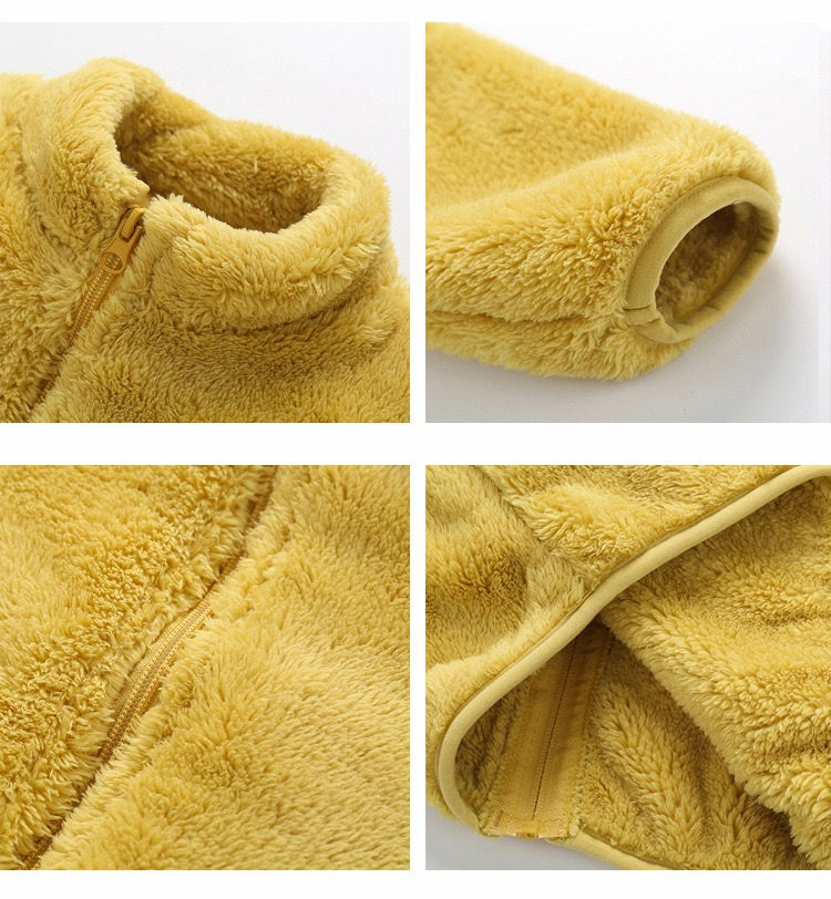 Thumbnail: 1pcs Boys Girls Autumn Coat Children Winter Thermal Fleece Jacket Kids Coats Dou
