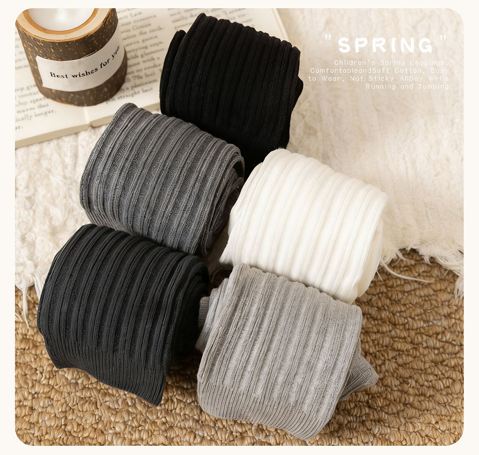 Thumbnail: Kids Tights For Girls Boys Spring Autumn Child Girls Leggings Solid Knitted Casu