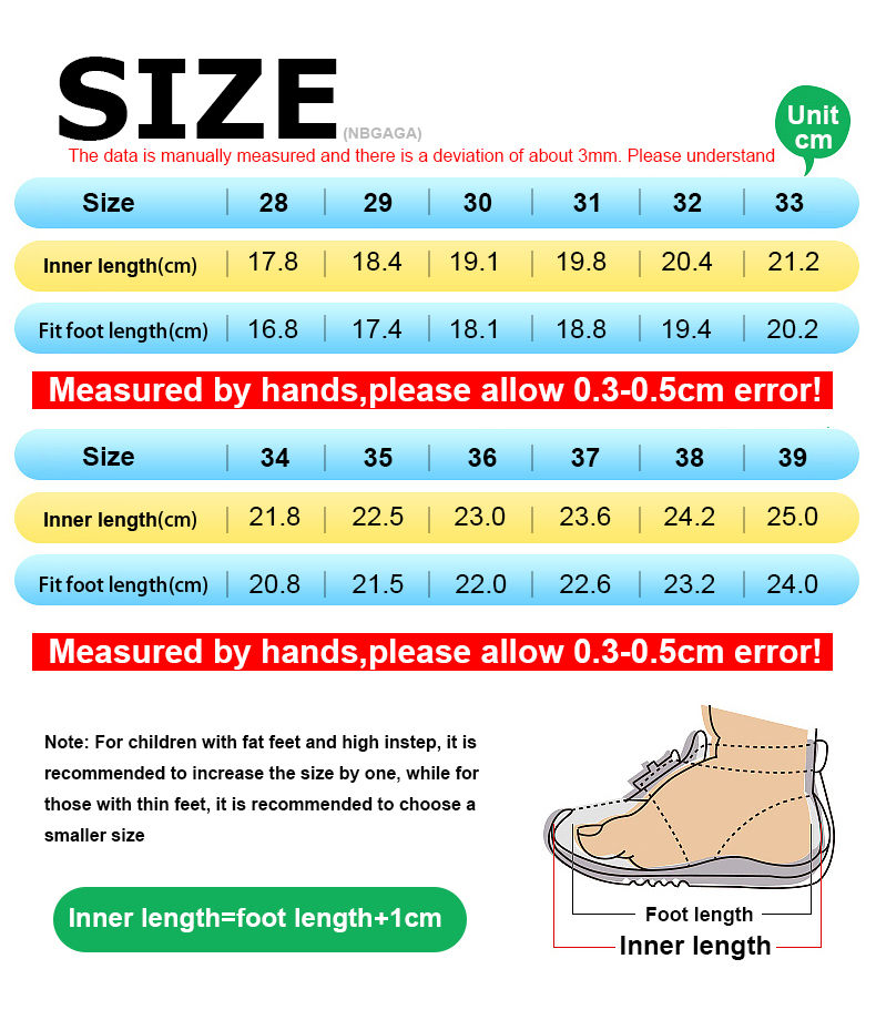 Thumbnail: Children's Fashion Sports Shoes Breathable Student Black School Walking Shoes An