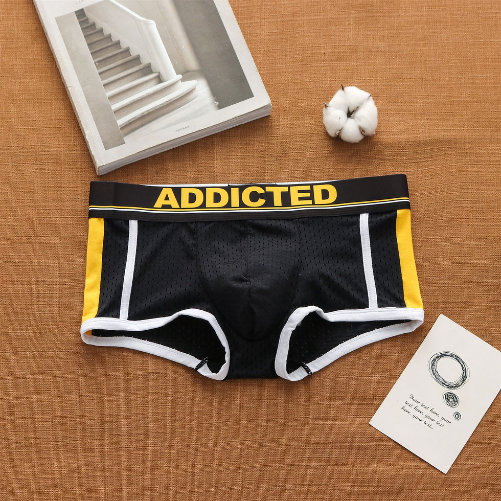Thumbnail: Men's underwear sexy low waist breathable ice mesh comfortable fashion boxers
