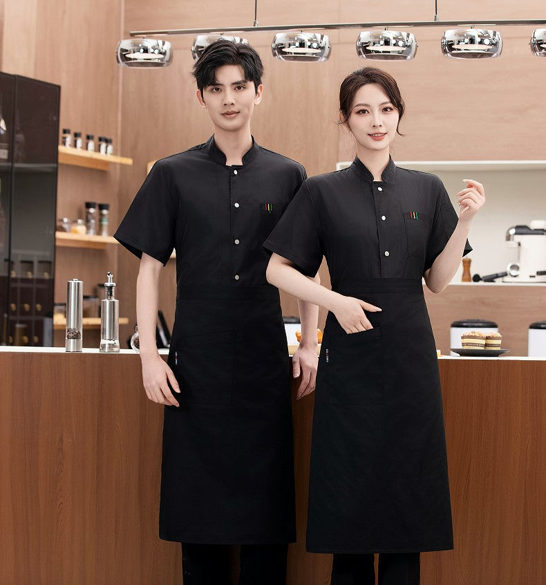 Thumbnail: Breathable Mesh Cooking Uniform Hotel Canteen Back Kitchen Chef Work Clothes Men