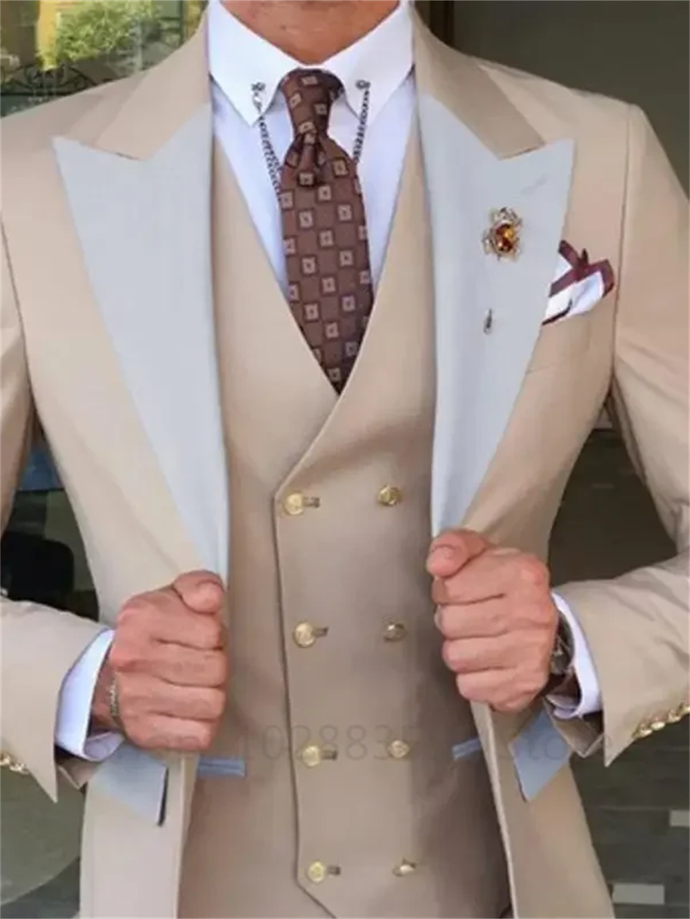 3 Piece Burgundy Men Suit Business Formal Slim Fit Wedding Casual Bridesman Clas