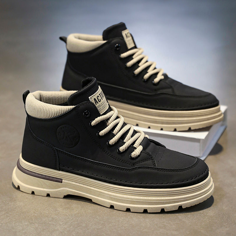Thumbnail: Men's Tooling Boots Autumn Winter Casual Boot for Men Personality Street Non-sli