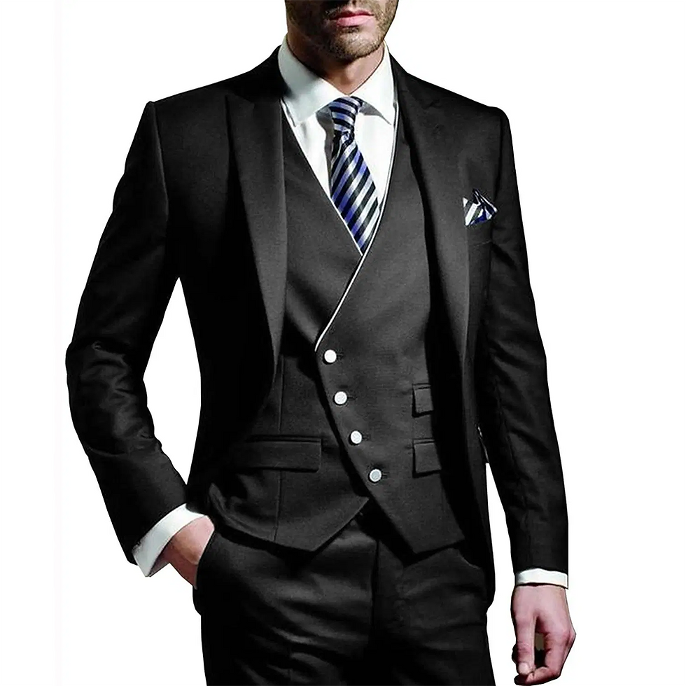 Thumbnail: White Men Wedding Suits Groom Wear Peak Lapel Wedding Groom Tuxedos Business Par