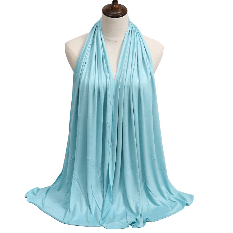 Thumbnail: New Jersey Womens Muslim Ramadan Fashion Modal Cotton Jersey Hijab Womens High Q