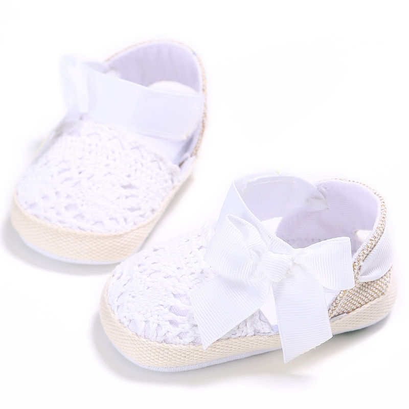 Thumbnail: Baby Girl Sandals 0-12 Months Summer First Walkers White Classic Soft Sole Casua