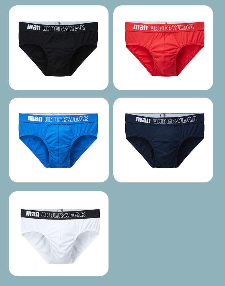 Thumbnail: Cotton Briefs Mens Comfortable Underpants Man Underwear M L Size Sexy Man Boxers
