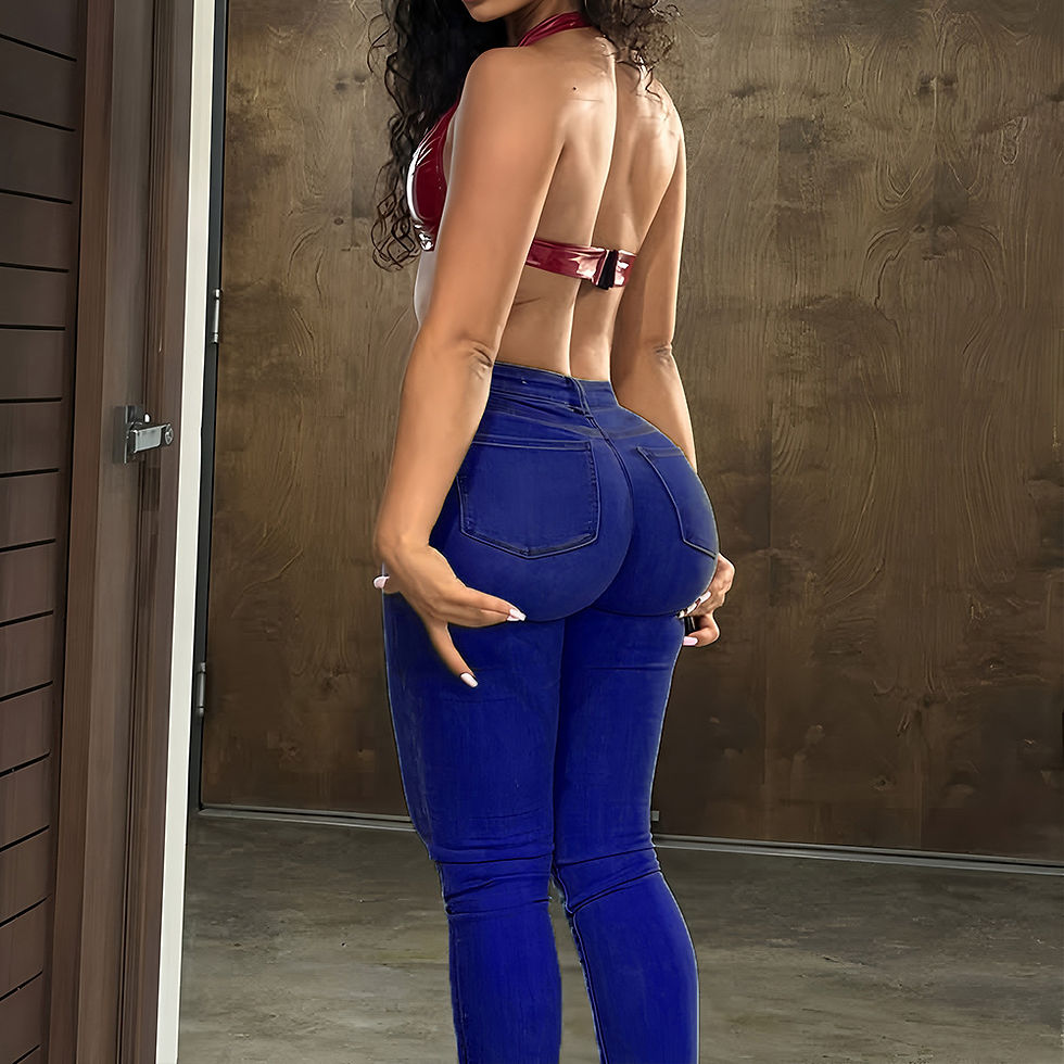 Thumbnail: Peach Butt Lifting Jeans Women's Slim Fit Denim High Waist Ultra Thin Street Sty