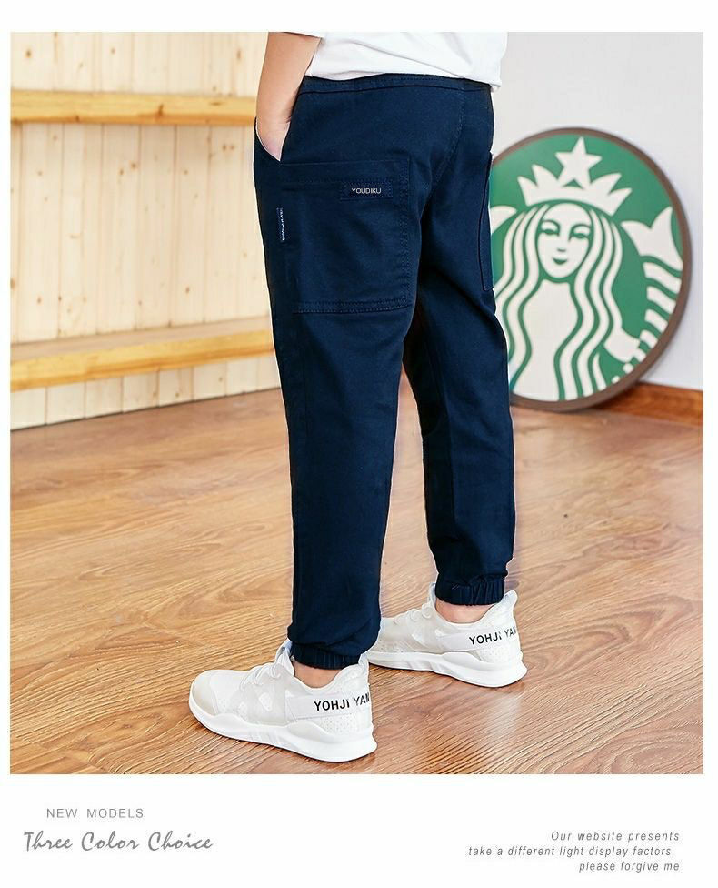 Thumbnail: Spring Autumn Cotton Boys Pants Children Trousers Casual Kids Sports Pants 3 4 5