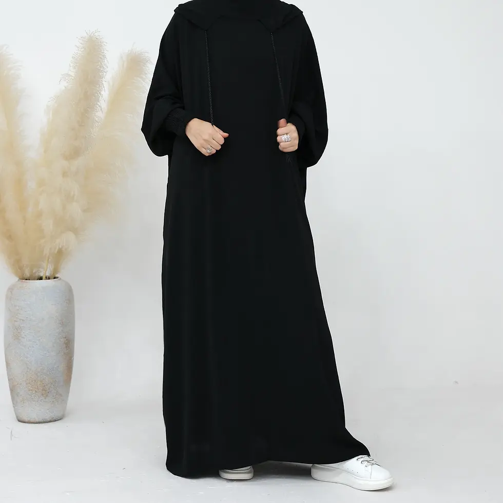 Thumbnail: 2024 Clothes for Muslim Women Fashion Summer Autumn Muslim Long Sleeve Solid Col