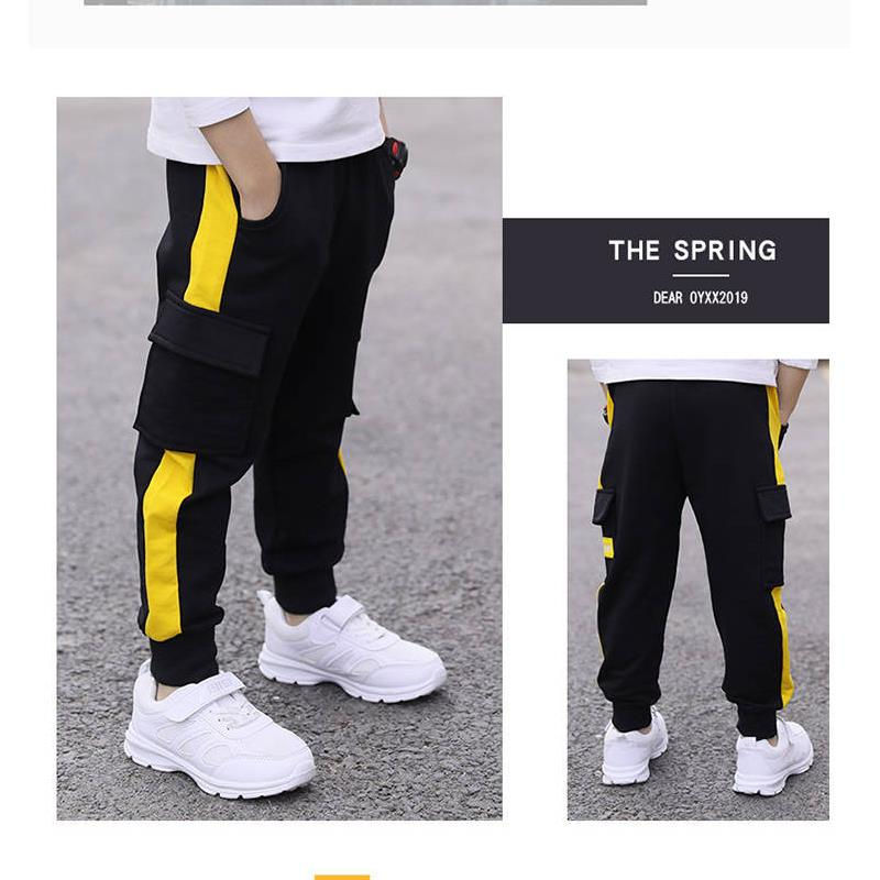 Thumbnail: Children's Spring and Autumn Pants Boys' Fashion Work Pants 2024 New Middle and 