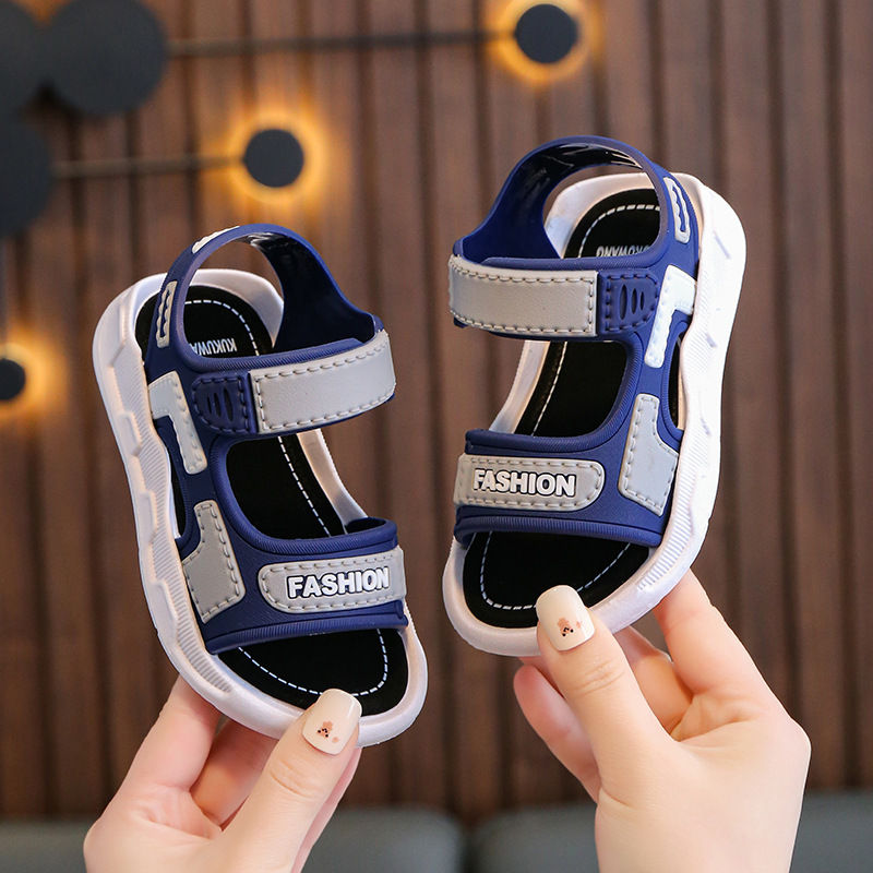 Thumbnail: Summer Baby Sandals Solid Color Baby Boy Sandals Soft Sole Anti-slip Boys Girls 