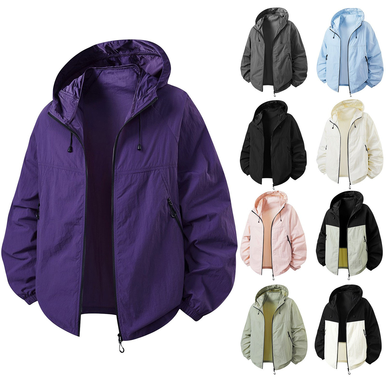 Men'S And Women'S Sun-Protective Clothing Camping Hiking Jackets Couple Skin Clo