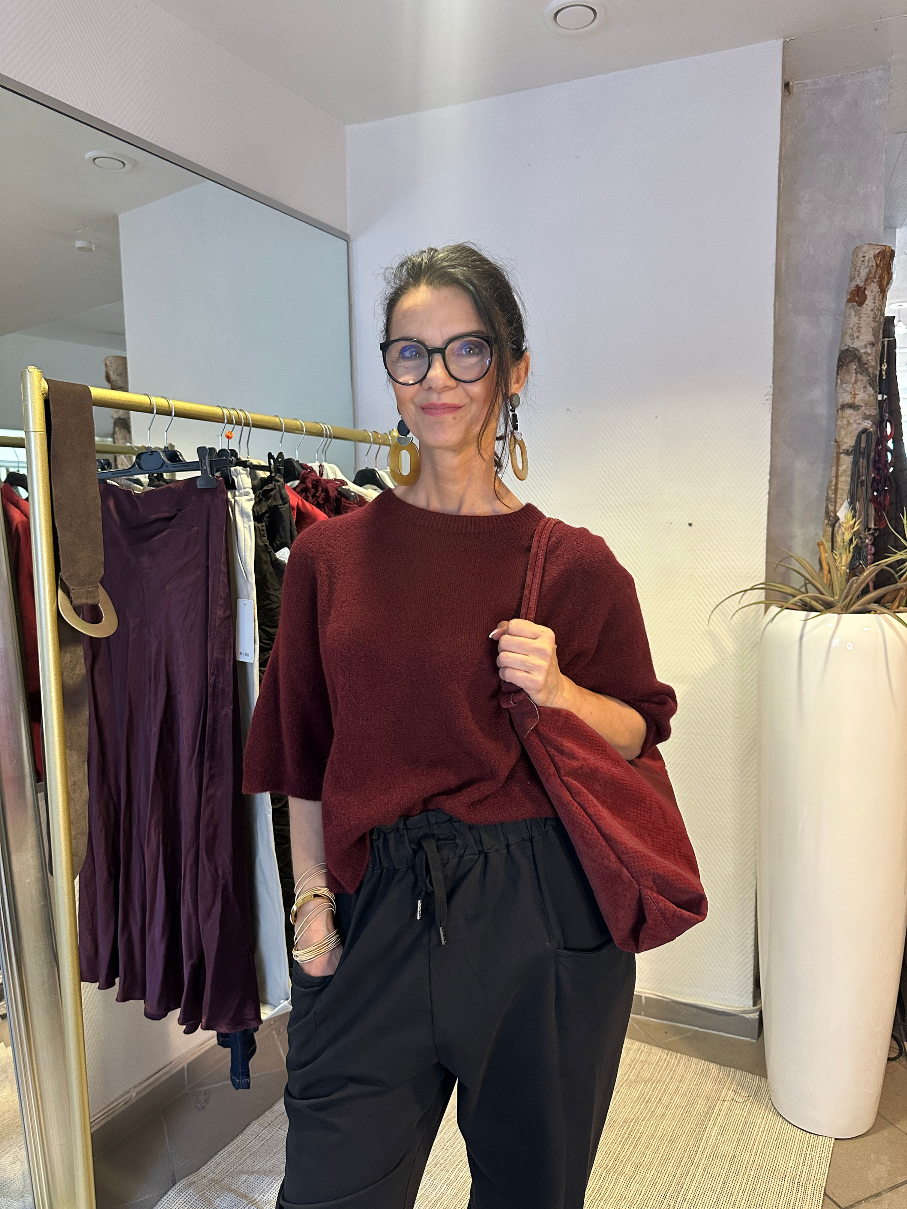 Pullover „Sofia“ – Feinstrick mit ¾-Arm