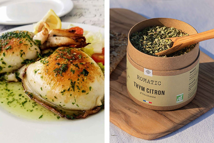 Seiche à la plancha et thym citron de ROMATIC