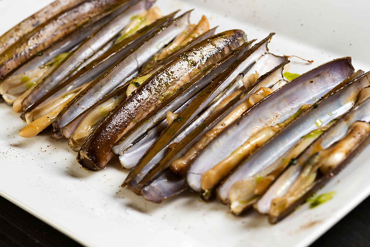Couteaux à la plancha