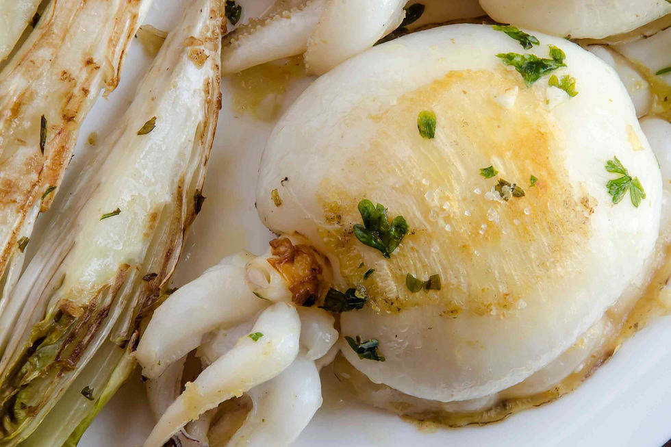Recette de seiche à la plancha marinée au thym citron