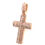 Thumbnail: ROSE GOLD BAGUETTE AND ROUND DIAMOND CROSS