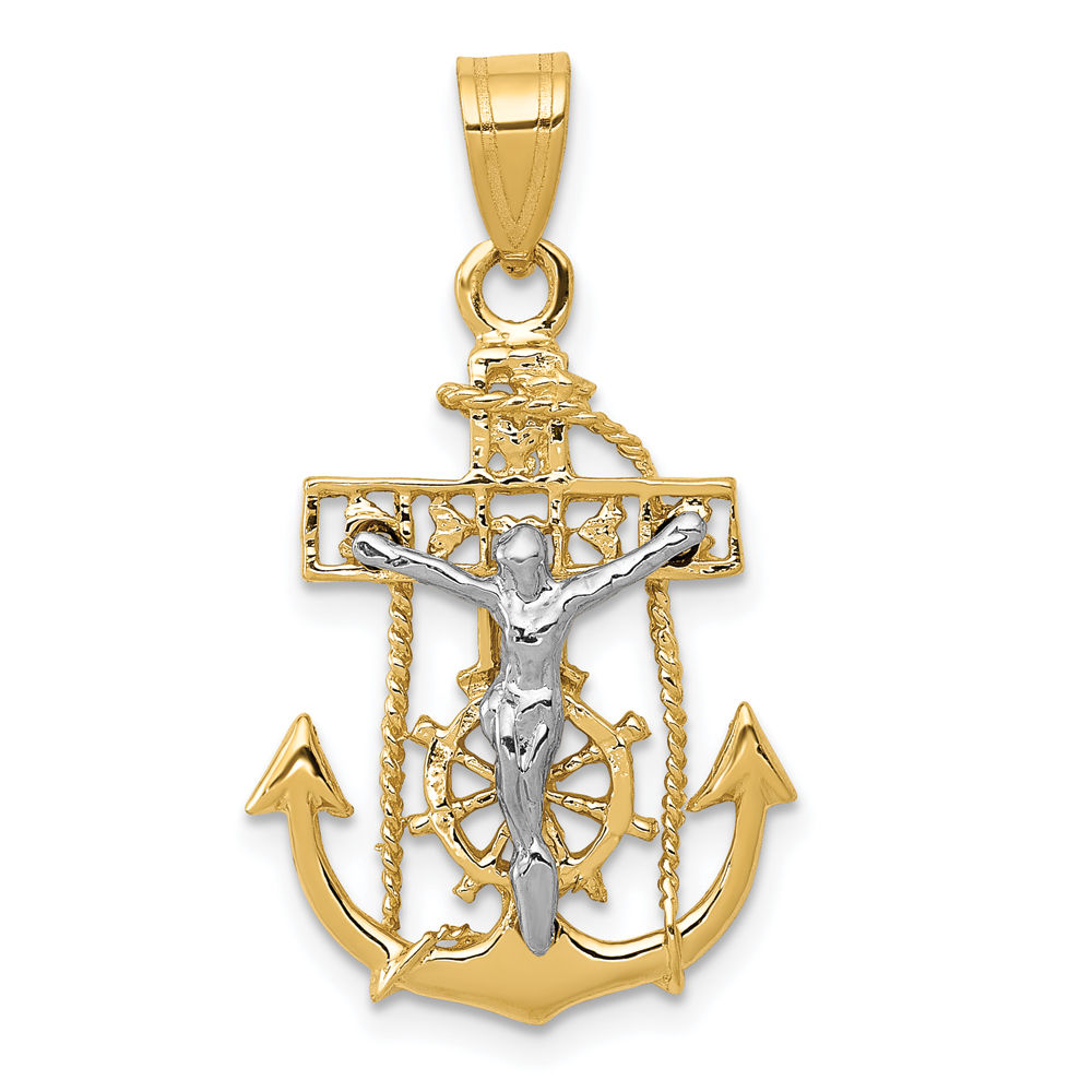 TWO TONE MARINER'S CRUCIFIX