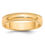 Thumbnail: 5MM HALF ROUND MILGRAIN DETAILED WEDDING BAND
