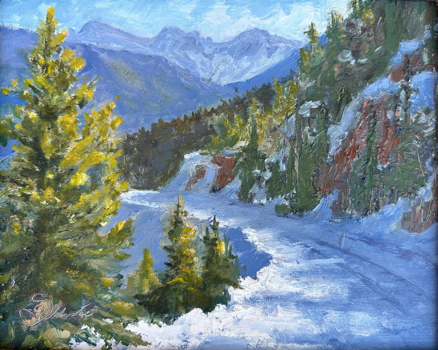Winter's Light Lingering - Sandy White
