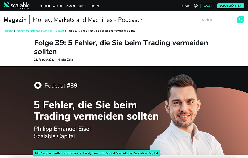 Edukativer Podcast für Scalable zum Thema Trading.