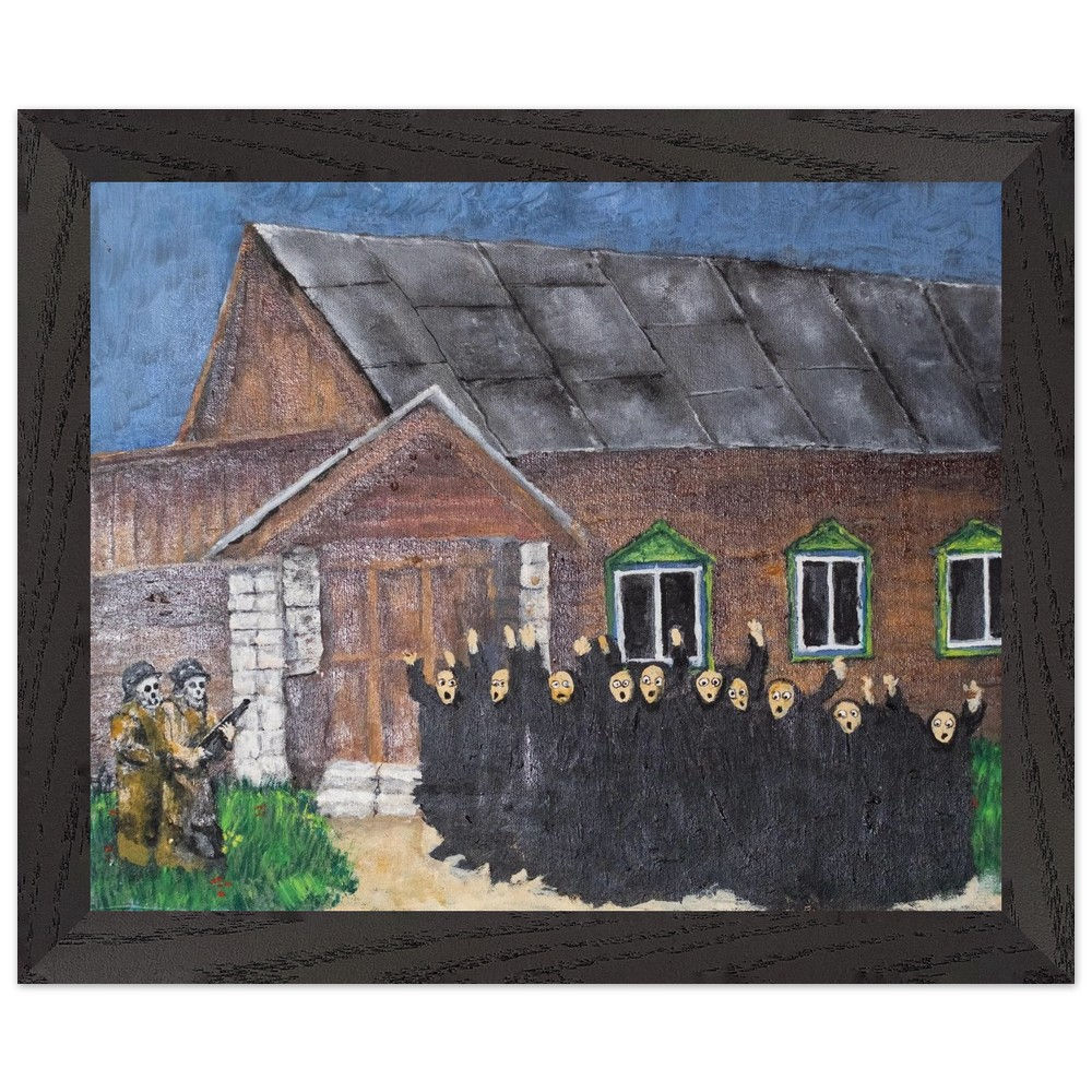 Oppressed 1 - Premium Wooden Framed Paper Poster