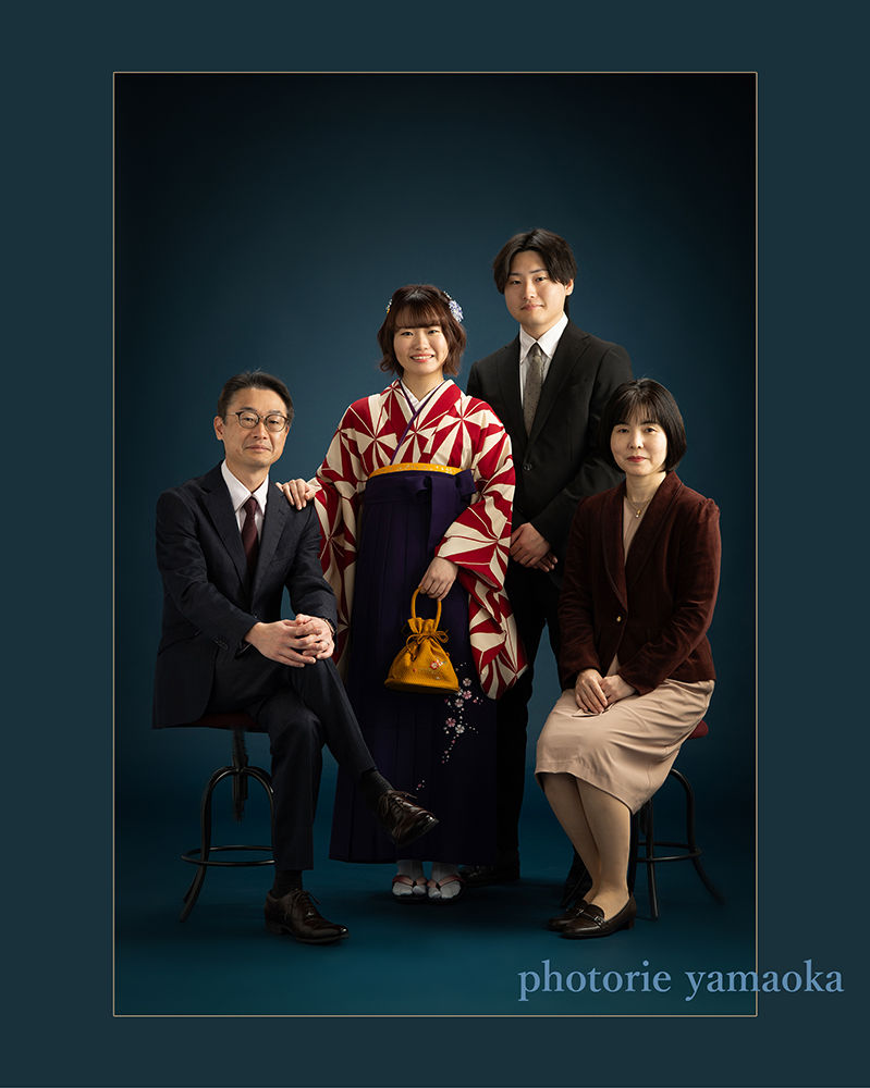 卒業 家族写真 前撮り