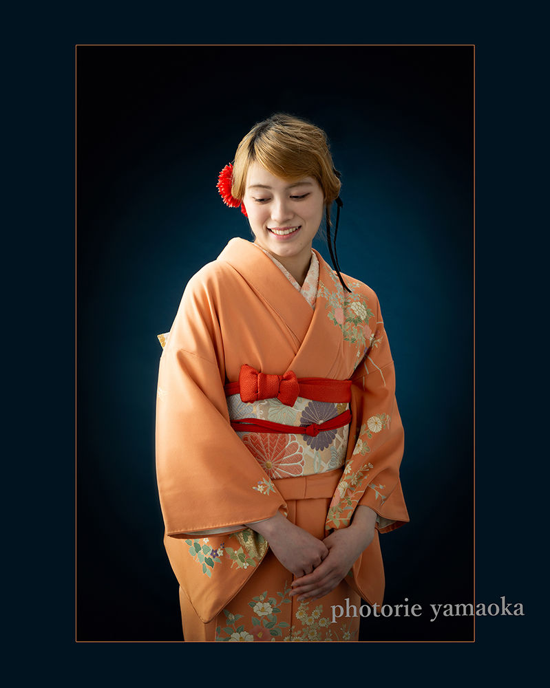 母の着物で