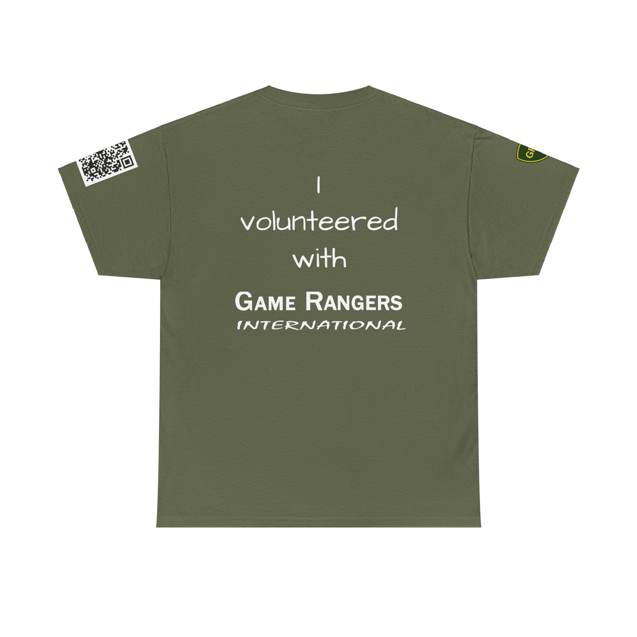 "I volunteered' range Heavy Cotton Tee