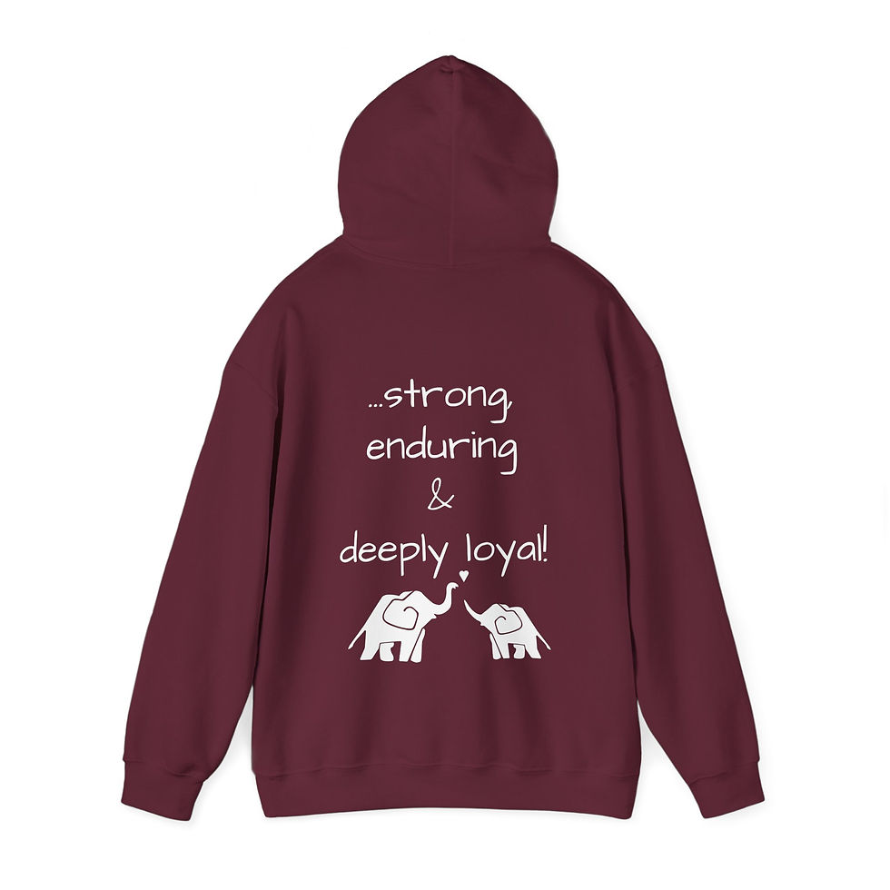 Thumbnail: Love like an Elephant Hoodie (Valentine's)