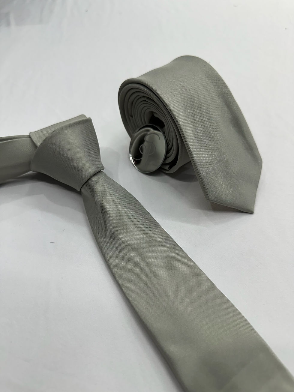 GRAVATA SLIM CINZA 3047