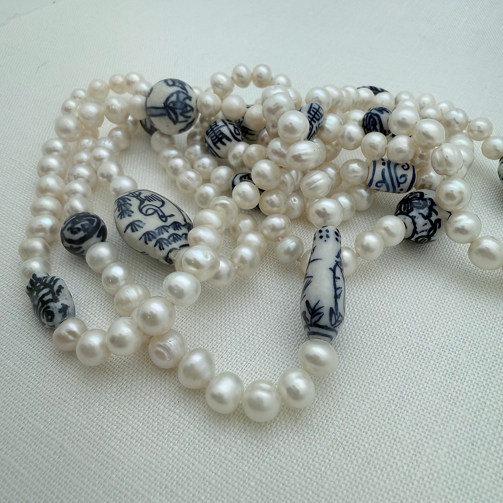 Thumbnail: Pearls & Pottery Beads 