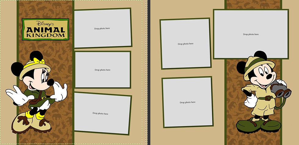 Thumbnail: Animal Kingdom Safari (2 page layout)