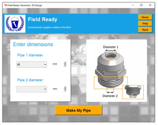 First Test of Pipe Fitting App for 3D Printing Means Safe Water Pipe Fittings in Nepal