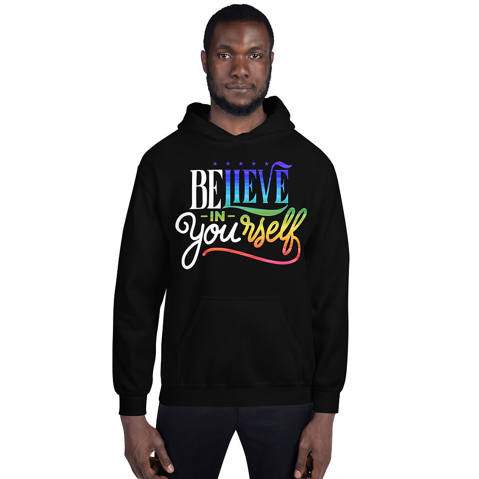 Miniaturbild: Unisex "Believe in Yourself PRIDE" Hoodie