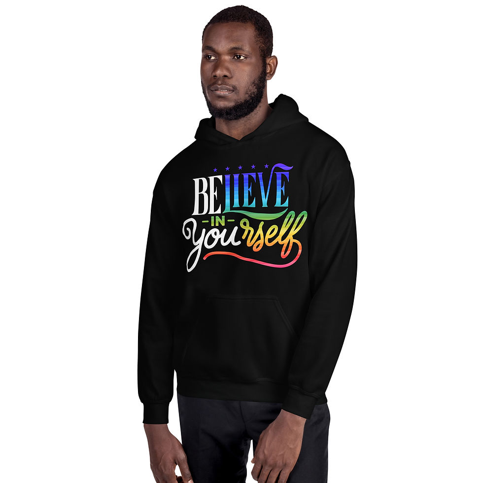 Miniaturbild: Unisex "Believe in Yourself PRIDE" Hoodie