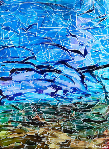 Jordan Miller, Dreamy Fields, 9" x 12", sold