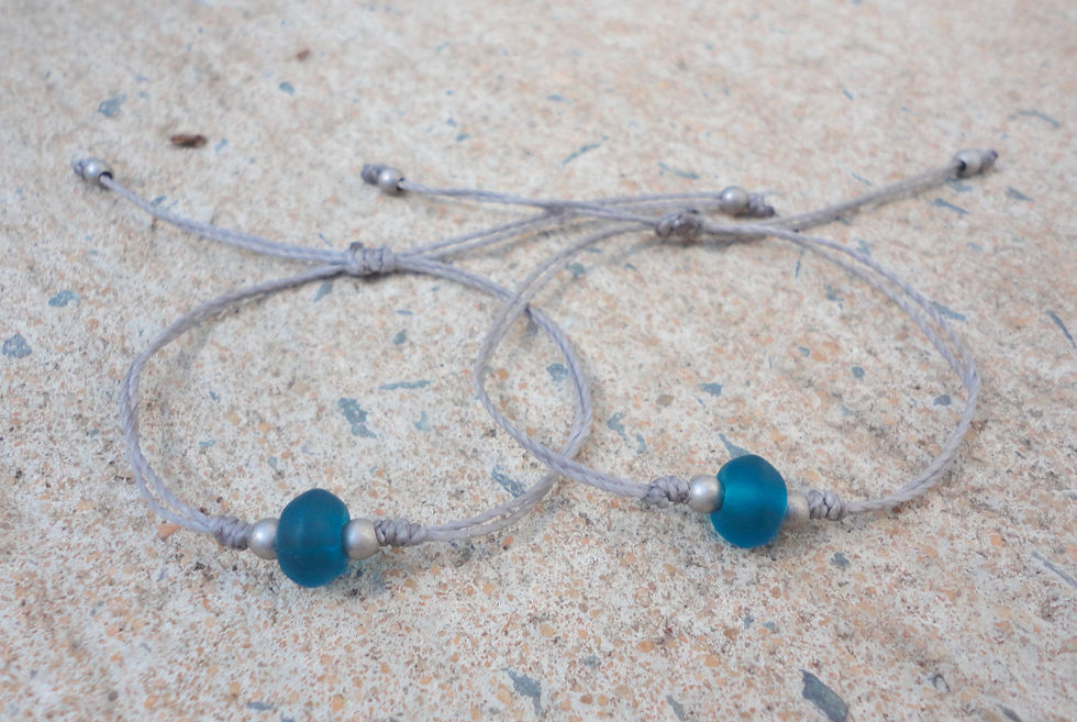 Thumbnail: Best Friend Bracelet, Minimalist Sea Glass Bracelet