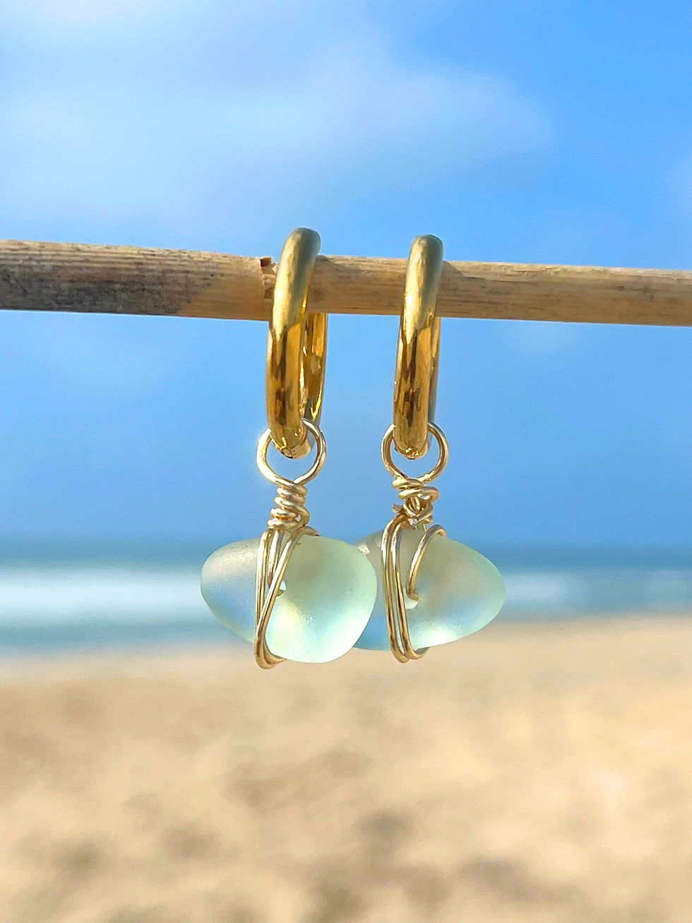 gold huggie hoop earrings