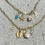 Thumbnail: Shell Charm Necklace on Paperclip chain