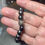 Thumbnail: Shungite And Sterling Silver Bead "Champagne" Bracelet
