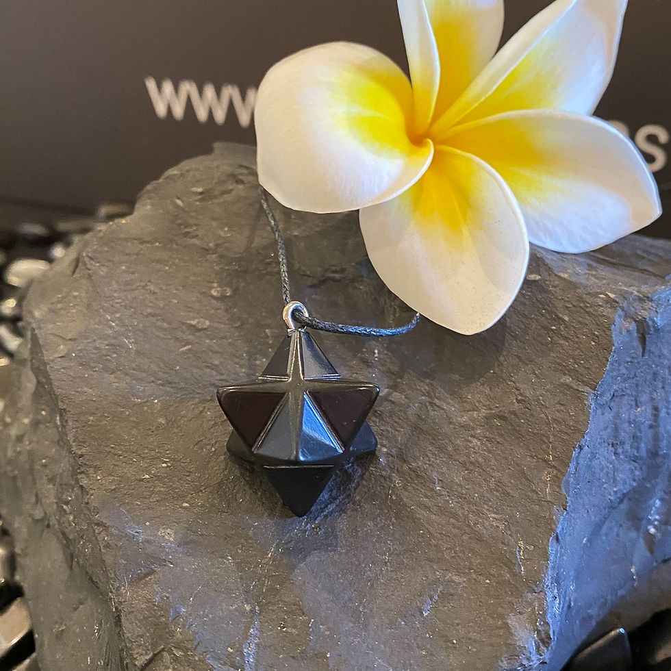 Thumbnail: SHUNGITE MERKABA PENDANT