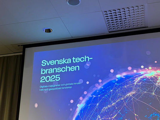 Presentation av TechSveriges rapport Svenska techbranschen 2025