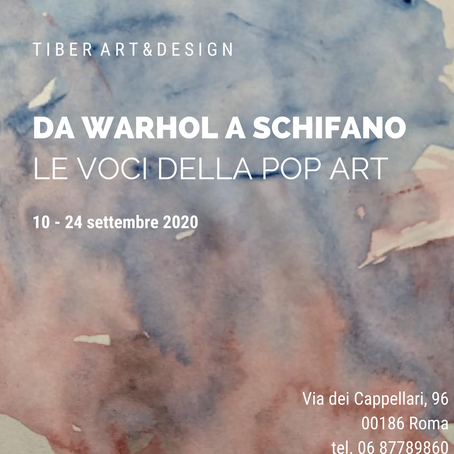 Da Warhol a Schifano: le voci della Pop Art in Mostra dal 10 al 24 settembre