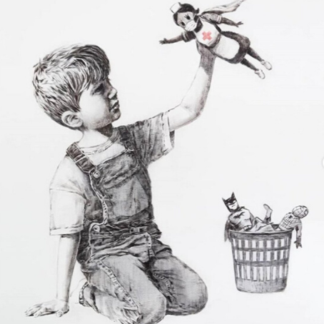 L’omaggio di Banksy a medici e infermieri
